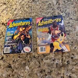 Disney Adventures Magazine Set - Blue and Yellow Covers